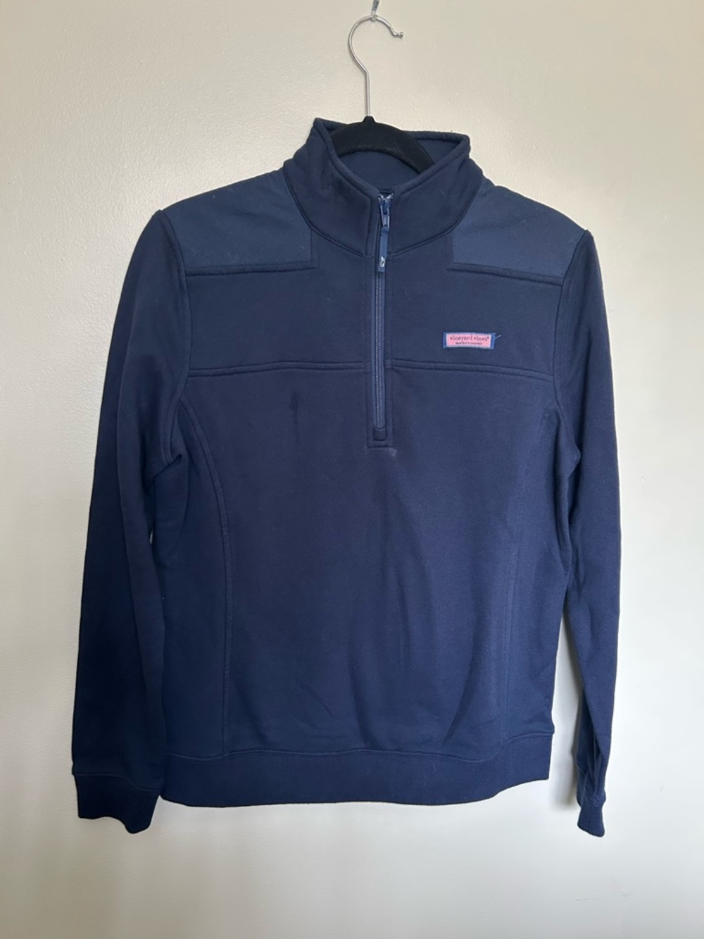 Vineyard Vines Navy Women's Quarter-Zip Pullover